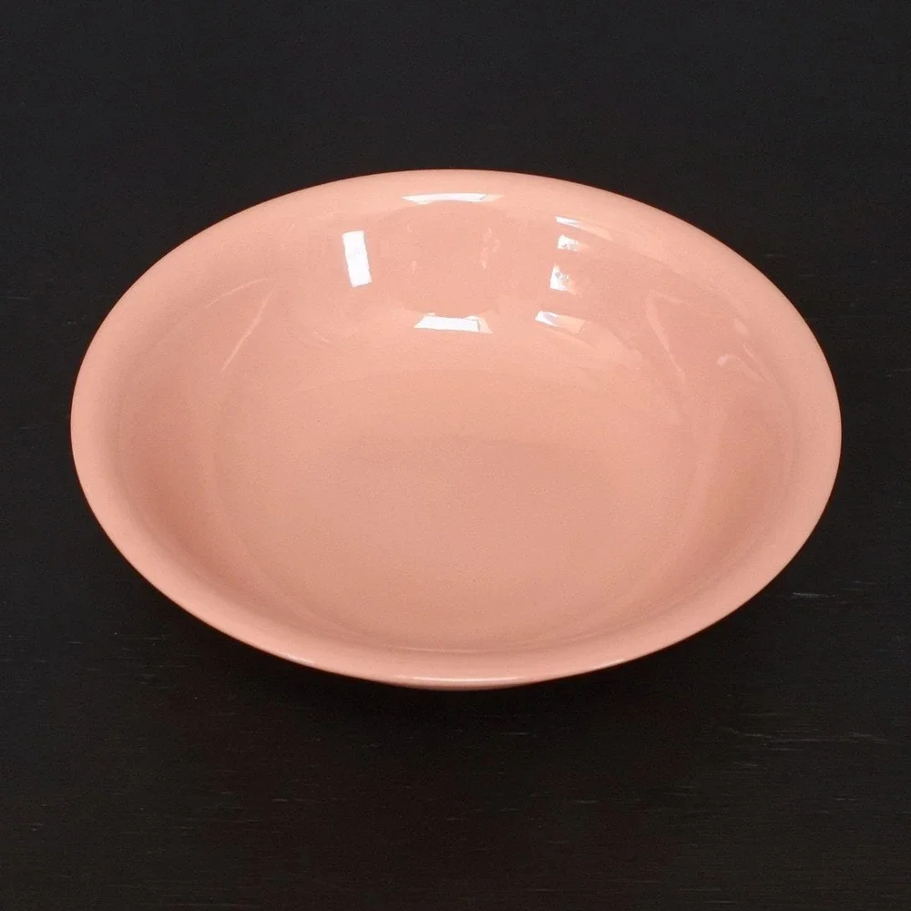 Rare Vintage Lenox Coral Pink Green Mark Porcelain Bowl Set of 2